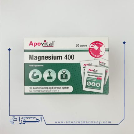 ساشه منیزیم 400 آپوویتال 30 عدد