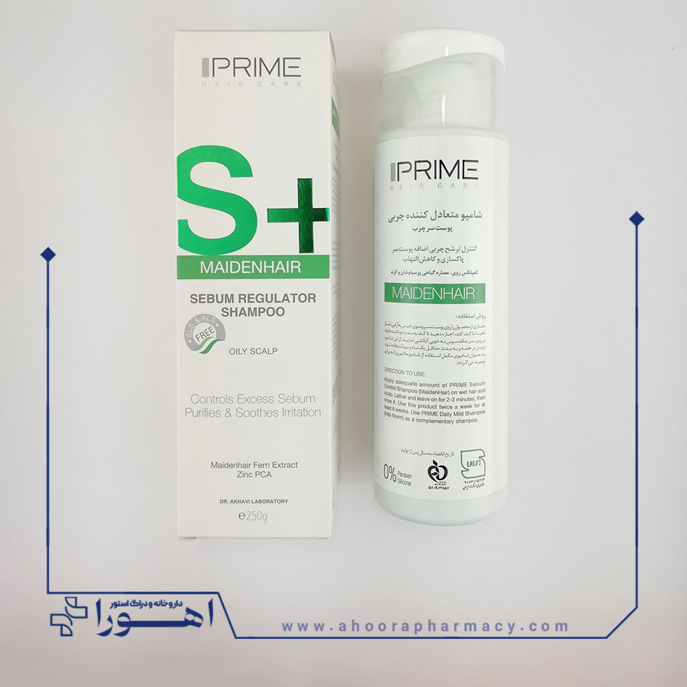 شامپو متعادل کننده چربی سر مدل S+ پرایم 250 میلی لیتر شامپو متعادل کننده چربی سر مدل S+ پرایم 250 میلی لیتر