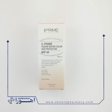 فلوئید ضد آفتاب SPF50 رنگی بژ طبیعی حاوی ویتامین C فیوژن واتر حجم 40 میلی لیتر