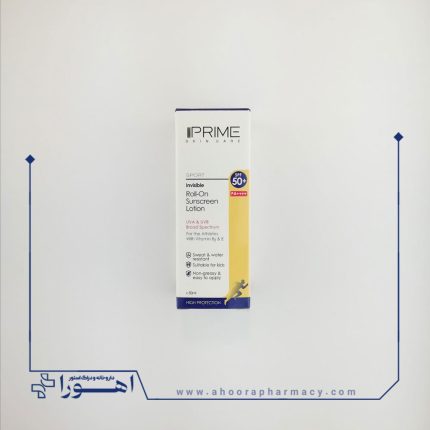 لوسیون رولی ضد آفتاب SPF50 پرایم فاقد رنگ 50 میلی لیتر
