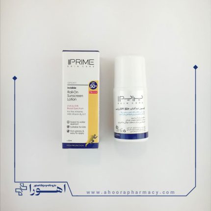 لوسیون رولی ضد آفتاب SPF50 پرایم فاقد رنگ 50 میلی لیتر