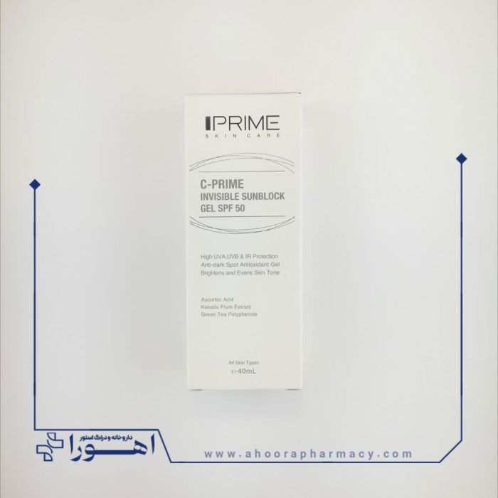ژل ضد آفتاب SPF50 حاوی ویتامین سی پرایم 40 میلی لیتر
