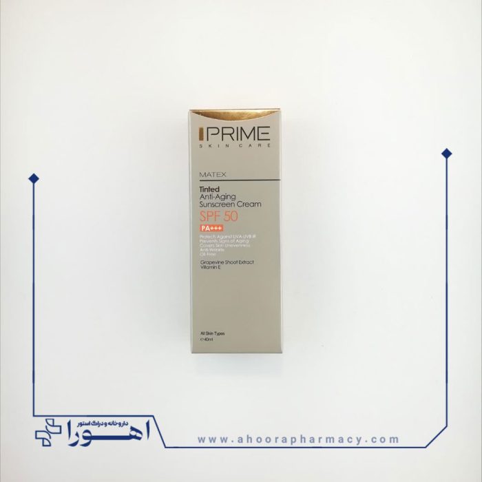کرم ضد آفتاب جوان کننده پرایم SPF50 حجم ۴۰ میلی لیتر