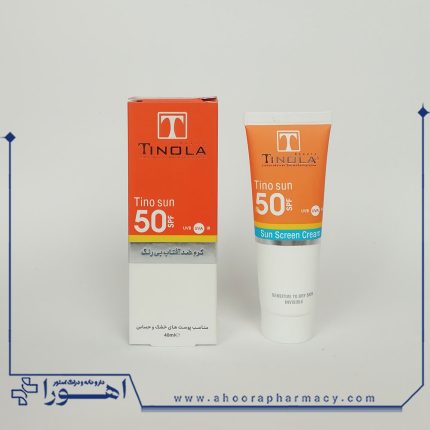 کرم ضد آفتاب بدون رنگ تینولا مناسب پوست خشک و حساس SPF50