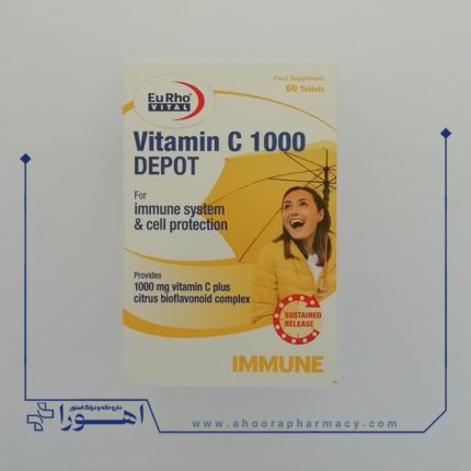 قرص ویتامین C 1000 میلی گرم دپو یوروویتال 60 عدد