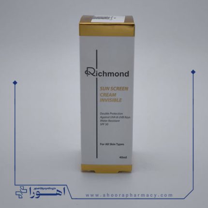 کرم ضد آفتاب SPF50 ریچموند بی رنگ مناسب انواع پوست