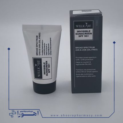 کرم ضد آفتاب ویلی کر با SPF50 بی رنگ و فاقد چربی