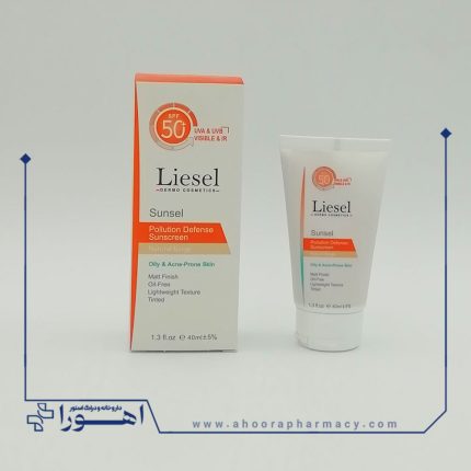 کرم ضد آفتاب سانسل پوست چرب SPF50 بژ طبیعی لایسل